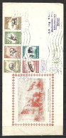 INDONESIE. N°183-8 De 1959 Sur Enveloppe Ayant Circulé. Rhinocéros/Tapir/Varan/Orang-Outang.... - Rhinoceros