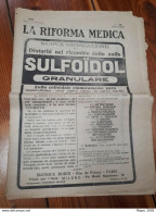 1898 1925 LOTTO 5 RIVISTE MEDICINA CHIRURGIA FARMACIA OSTETRICIA CHEMIOTERAPIA - Medizin, Psychologie