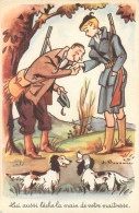 CPA Illustrateurs - Signés > Bonnotte Chasse Chiens - Lui Aussi Lèche La Main De Votre Maitresse - Chasseur - Bonnotte