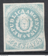 Argentina 1862 Y.T.7 (*)/MNG VF/F - Unused Stamps