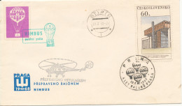 Czechslovakia Cover Praga 10-6-1968 With Special Postmark And Helicopter Cachet - Brieven En Documenten
