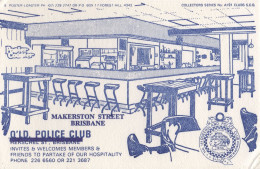 Makerston Street Police Social Club Australia Brisbane Queensland Postcard - Autres & Non Classés