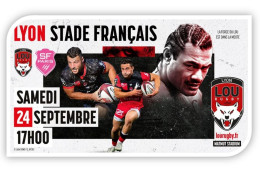 France 2023 - Rugby - 1er Jour Lyon - Carte 1 - Rugby