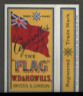 Etui Cigarette Cigarettes  -  The  Flag  -wlls  Bristol - London Royaume Uni - Empty Cigarettes Boxes