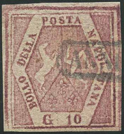 REGNO DI NAPOLI - PROVINCE NAPOLETANE - Tipologia: O - Gr.10 Falso Dell'epoca IV Tipo Carminio Lillaceo N.6FN - Sassone  - Neapel