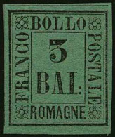 GOVERNO DELLE ROMAGNE - Tipologia: * - B.3 Verde Scuro N.4 - Sassone N.4 - G.Bolaffi - P.V. 
Qualità: "A" - 61955 - Romagne