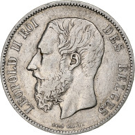 Monnaie, Belgique, Leopold II, 5 Francs, 5 Frank, 1872, TB, Argent, KM:24 - 5 Frank