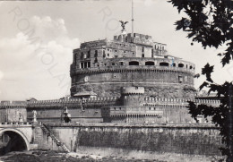 CARTOLINA  ROMA,LAZIO-CASTEL SANT'ANGELO-STORIA,MEMORIA,CULTURA,RELIGIONE,CRISTIANESIMO,BELLA ITALIA,VIAGGIATA 1955 - Castel Sant'Angelo