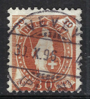 SUISSE 1896: Le ZNr. 68C, "Helvétie Debout", TB Obl. CAD "VEVEY", Forte Cote - Gebraucht