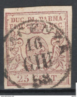 Parma 1857 Sass.10 O/Used VF/F - Parme