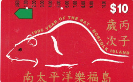 NORFOLK ISLAND - 1996 Year Of The Rat, Tirage 5000, Used - Norfolk Island