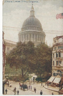 28794) GB UK London By Photochrome St Pauls Catedral Church USA Flag - St. Paul's Cathedral