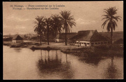 RUANDA URUNDI(1928) Trading Post. Illustrated Postal Card Of Belgian Congo Overprinted For Use In Ruanda-Urundi. Sepia P - Stamped Stationery