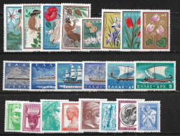 GREECE 1958 Complete All Sets MNH Vl. 740 / 761 - Ganze Jahrgänge