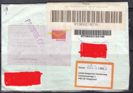 Retour Regd Airmail, Return Netherlland PostNL- India Auxillary Note, Stamps Of Sri Aurobindo & Orange (Fruit) Perfume - Airmail