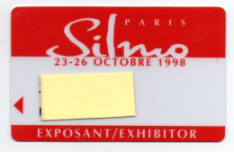 Carte Salon- Paris Silmo Optique Card Magnétique Karten (F 662) - Badge Di Eventi E Manifestazioni
