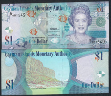 CAYMANS ISLANDS P38a 1 DOLLAR 2010 #D/1 001---- FIRST BLOC ! Signature 4  UNC. - Kaaimaneilanden