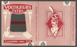 Etui Cigares   -  Voltgeurs Extra -  5 Cigares - Regie Francaise Des Tabacs - Prix  3 F 75 - Empty Cigarettes Boxes