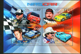 Burundi 2012 American NASCAR Racing Famous Racing Driver,MS MNH - Neufs