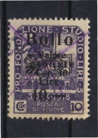 MARCA DA BOLLO/REVENUE  - FIUME - BOLLO Lire 10,00- USATO - Fiume & Kupa