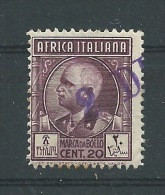 MARCA DA BOLLO/REVENUE- COLONIE AFRICA ORIENTALE ITALIANA  Cent.20 - Italienisch Ost-Afrika