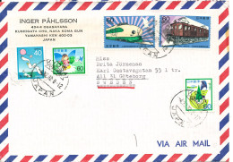 Japan Air Mail Cover Sent To Sweden Kyosa 4-12-1982 - Storia Postale