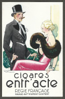 Publicite Cigare  Etr'acte - Illustrateur Rene Voncent - Regie  Francaise   - Carte Postale - Other & Unclassified