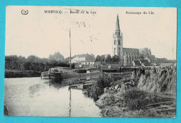 * Wervik - Wervicq (West Vlaanderen) * (Feldpost) Bords De La Lys, Leie, Rouissage Du Lin, Bateau, Péniche, TOP - Wervik