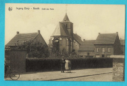 * Gooik (Vlaams Brabant) * (Nels, Druk Th. O) Ingang Dorp, Zicht Der Kerk, Animée, Vélo, église, Old, Rare, Church - Gooik