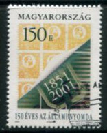 HUNGARY 2001 Centenary Of State Stamp Printing Used.  Michel 4700 - Oblitérés