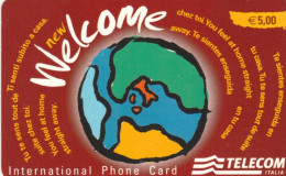 PREPAID PHONE CARD TELECOM WELCOME PROTOTIPO WCW (E77.39.2 - Tests & Servicios