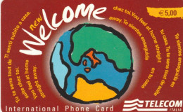 PREPAID PHONE CARD TELECOM WELCOME PROTOTIPO WCW (E77.39.2 - Tests & Service