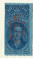 Timbres Fiscaux  - Etats Unis  - Cigarettes -   Cigare -  De Witt Clinton   - 1883 - Revenues