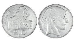 BELGIO 20 FRANCS 1949 BELGIE IN ARGENTO KM# 141 - 20 Francs