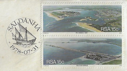 South Africa 1978 FDC First Day Cover 2 Stamp Saldanha & Richards Bay Commemorative Cancel António De Saldanha's Caravel - FDC