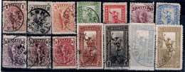 GREECE 1901 SMALL HERMES MI No 123-38 USED VF!! - Used Stamps