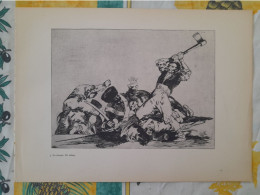 FRANCISCO GOYA Eau Forte LES DESASTRES DE LA GUERRE Recto Verso - Eaux-fortes