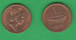 Figi Fiji 1 Cent 1987 Bronze Coin - Fiji