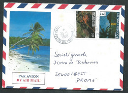 Lsc Affran./ Timb. Polynésie-  Affranchie Pour La France  En 1988 Pb19004 - Lettres & Documents