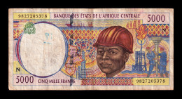 Central African St. - Estados De África Central Guinea Equatorial 5000 Francs 1998 Pick 504Nd Bc F - Guinée Equatoriale