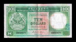 Hong Kong 10 Dollars 1986 Pick 191a Mbc Vf - Hong Kong