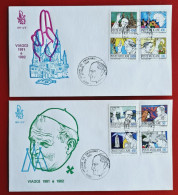 VATICANO VATIKAN VATICAN 1984 POPE JOHN PAUL PILGRIMMAGE VENETIA COVER FDC - Brieven En Documenten