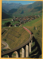 SEDRUN Die Furka-Oberalp-Bahn Auf Dem Viadukt Nach Bugnei - Tujetsch