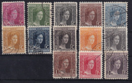 LUXEMBOURG 1914-17 - Canceled - Sc# 97-106, 109-111 - 1914-24 Maria-Adelaide