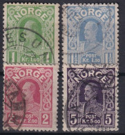NORWAY 1911-18 - Canceled - Sc# 70-73 - Used Stamps