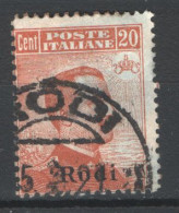 Egeo Rodi 1918 Sass.12 O/Used VF/F - Egée (Rodi)