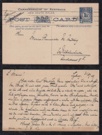 New South Wales Australia 1909 Stationery Postcard SYDNEY X WILHELMSHAVEN Germany - Lettres & Documents