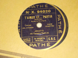 DISQUE 78 TOURS CONCERTS PARISIENS JOVATTI 192 - 78 Rpm - Gramophone Records