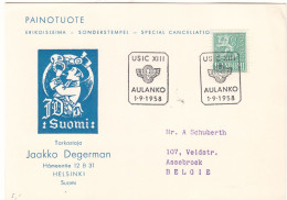 Finlande - Carte Postale De 1958 - Oblit Aulanko - - Brieven En Documenten