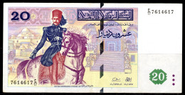 20 Dinars 1992 - P. 88-Bon (circulé)-Good  (circulated ) (2 Scans-2 Images) - Tusesië